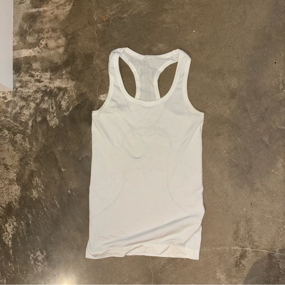 Lululemon White Swiftly Tech Tank Top